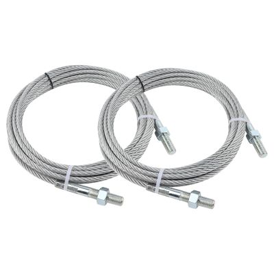 AOKAILI N372 Equalizer Cables Compatible with Rotary 2-Post Lifts SPOA10, A10i, A10iP, A10iB,Set of 2 BH-7529-86, 30'1/2" Wire with Threaded Studs