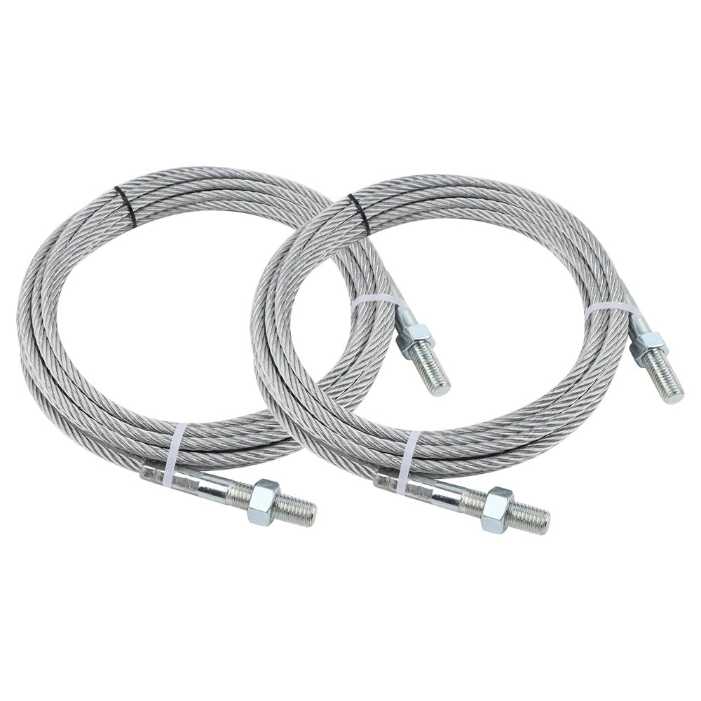 AOKAILI N372 Equalizer Cables Compatible with Rotary 2-Post Lifts SPOA10, A10i, A10iP, A10iB,Set of 2 BH-7529-86, 30'1/2" Wire with Threaded Studs
