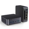 ALLIWAVA H90Pro Mini PC, AMD Ryzen 7 8745HS (8C/16T, Up to 4.9GHz) Mini Desktop Computer, Radeon 780M, 32GB DDR5 1TB PCIe SSD, Dual 2.5G LAN, WiFi6/HDMI/USB-C/DP/Gaming/Office Small PC