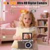 4K Digital Camera,Autofocus 48MP Selfie Camera with 180 Flip Screen,Kids Digital Camera 8X Zoom Anti Shake Compact Cameras for Photography,32GB TF Card for Kids Teens Beginner view 2
