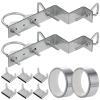 Antenna Chimney Mount Bracket Kit,Pure Stainless Steel,for Chimney up to 18 Feet in Diameter,2 Sets (Z-Style Bracket) view 1