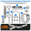Antenna Chimney Mount Bracket Kit,Pure Stainless Steel,for Chimney up to 18 Feet in Diameter,2 Sets (Z-Style Bracket) view 3