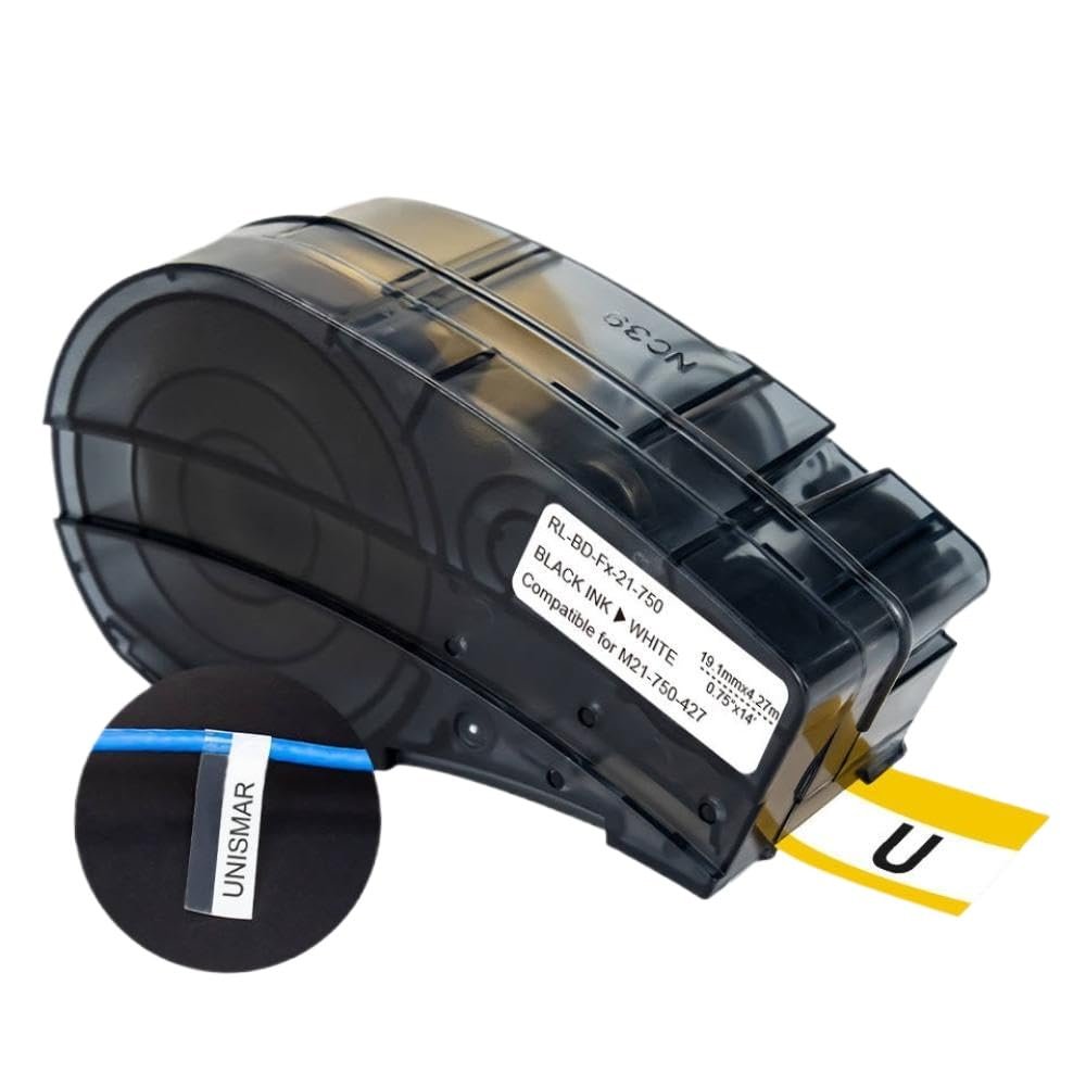 1 to 20pcs M21-750-427 0.75 Inch Self-Laminating Labels Compatible with BMP21 Plus Handheld Label Printer Works with Brady M21 750 427(1 PK)