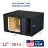 12" solobaric 30-hz Single Competition ported sub Box Speaker Box subwoofer Enclosure Stereo car Audio Home Audio view 2