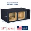 12" 30-hz Dual solobaric ported sub Box Speaker Box subwoofer Enclosure Stereo car Audio Home Audio view 2