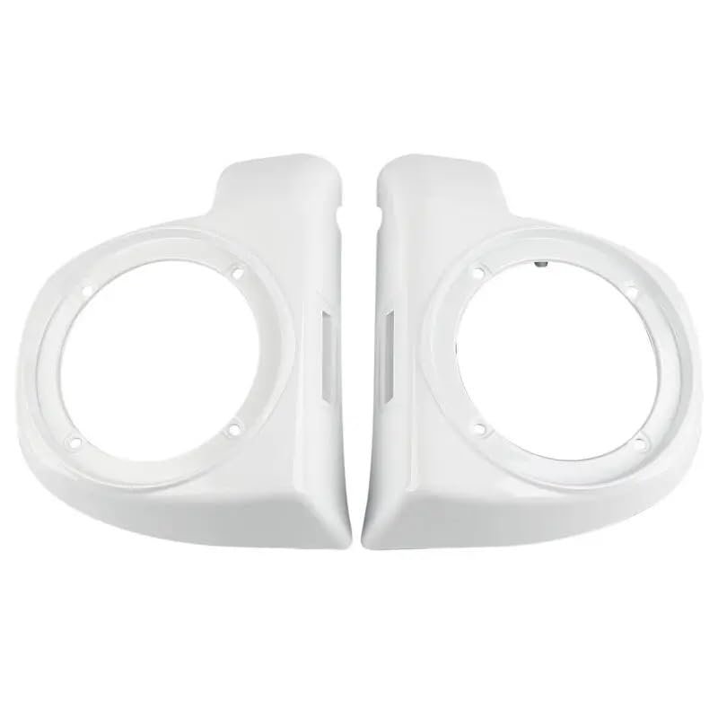Motorcycle 6.5" Fairing Lower Speaker Boxes For Harley Touring Models 2014-2024 Electra Street Road Glide FLHX FLHT FLTRX(White)