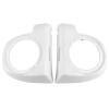 Motorcycle 6.5" Fairing Lower Speaker Boxes For Harley Touring Models 2014-2024 Electra Street Road Glide FLHX FLHT FLTRX(White) view 1
