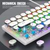 Bewinner 60% Wired Mechanical Gaming Keyboard, Compact 68 Keys Office Keyboard with RGB Backlight, Hot Swappable Retro Keypad for PC Laptop (White) view 3