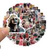 100pcs Horror Movie Stickers Halloween Waterproof Sticker Decals Water Bottle Skateboard Laptop Horror Stickers for Kids Teens Adults view 2