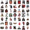 100pcs Horror Movie Stickers Halloween Waterproof Sticker Decals Water Bottle Skateboard Laptop Horror Stickers for Kids Teens Adults view 4