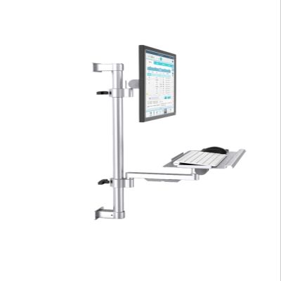 38 Series Aluminum Alloy Industrial Equipment Double arm Computer Hanger Monitor Bracket arm Keyboard Integrated Bracket(LJ-BLYA04)