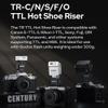 Godox TR-O TTL HSS Hot Shoe Riser Hot Shoe Extender for Godox iT30 Pro, iT20, iT22 for Olympus Camera ,Reduce Lens Shadow view 3