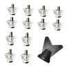 Football Boot Studs 30PCS Football Shoe Turf Spikes - Replacement for Indoor Outdoor Training(13.00MM) view 3