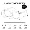 kimorn Oversized Blue Light Glasses for Women Men,Square Frame Anti Eyestrain & UV Protection Computer Eyewear (Clear) view 2
