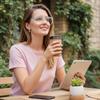 kimorn Oversized Blue Light Glasses for Women Men,Square Frame Anti Eyestrain & UV Protection Computer Eyewear (Clear) view 4