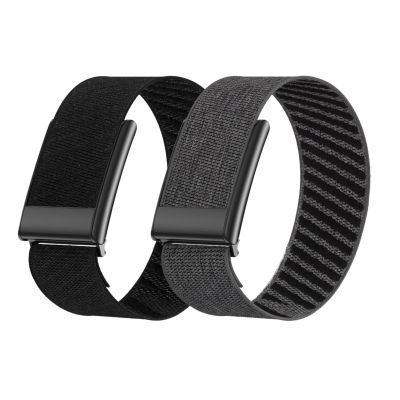 Vanet Nylon Straps Compatible with Whoop 5.0 Bands Peak, MG Life and One, Elastic Woven Strap Breathable Sport Adjustable Stretchy Braided Replacement Bands for Men Women [NOT for Gen 4], 2 Pack