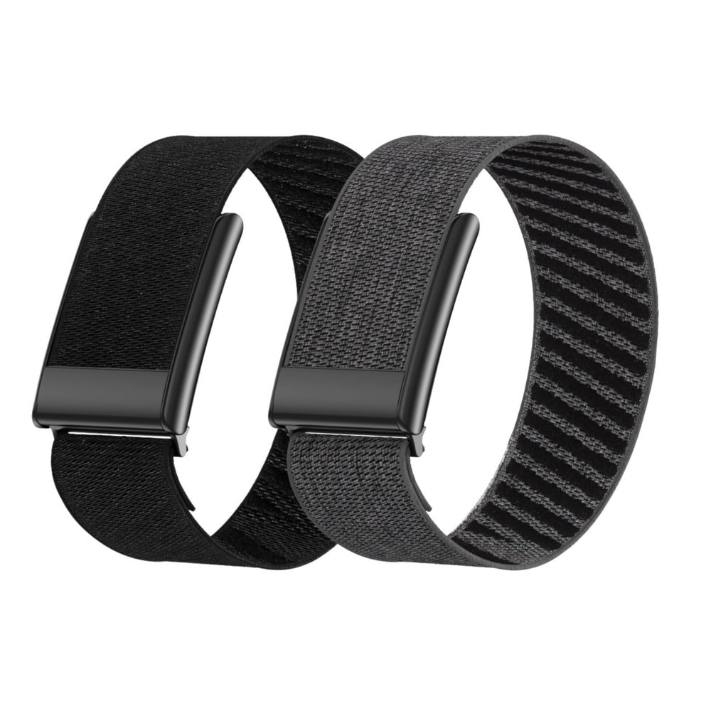 Vanet Nylon Straps Compatible with Whoop 5.0 Bands Peak, MG Life and One, Elastic Woven Strap Breathable Sport Adjustable Stretchy Braided Replacement Bands for Men Women [NOT for Gen 4], 2 Pack