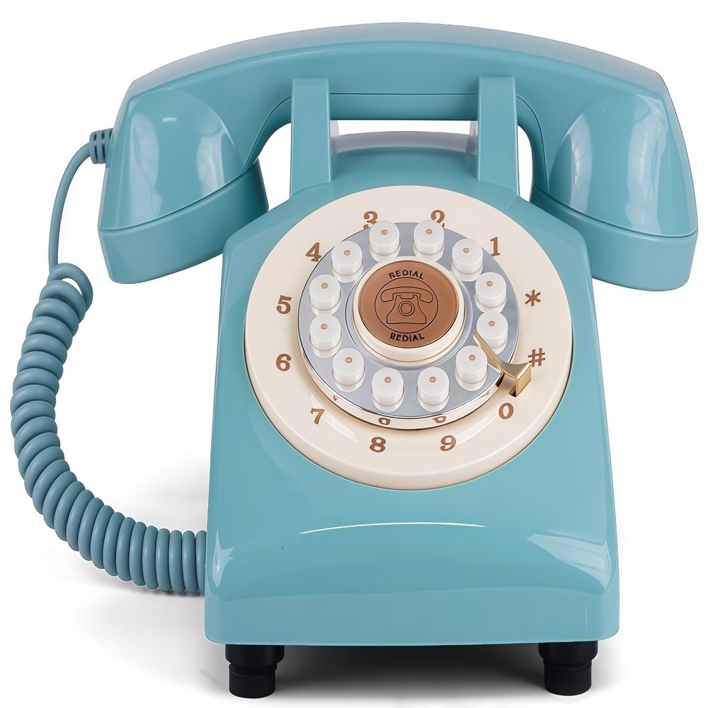 RetroVox Audio Guest Book Wedding Phone Guestbook Guest Audio Message Book, Vintage Style for Wedding Reception, Bridal Shower, Baby Shower06 Tiffany Blue