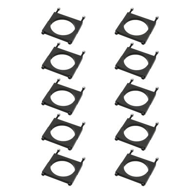 10PCS Aluminum Alloy 20mm 22mm 25mm 28mm 30mm 35mm 40mm Pipe Clamp Tubing Clip Carbon Tube Joint Connector for RC Plant UAV(Aluminum Black 40mm)