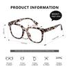 kimorn Oversized Blue Light Glasses for Women Men,Square Frame Anti Eyestrain & UV Protection Computer Eyewear (White hawksbill) view 2