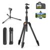 71" Camera Tripod, Phone Tripod with Remote, 360Ball Head, Max Load 8kg/17.64lb view 2