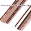 Aluminum Alloy Decor Cable Concealer for Walls, Self Adhesive Floor Cable Protector for Hotel/Bedroom/Office Wire Protectors(Silver,Large) view 3