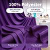 1014 ft Purple Wrinkle Free Backdrop Curtain, Soft Silky Polyester Wedding Drapes 2 Panels 14ft Height Photo Backdrop Curtains for Parties Birthday Baby Shower Photography Background Cloth view 2