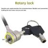 SPONGL PC Laptop Cable & Security Computer Metal Locks for 6x2.5mm Hole Computer Anti-Theft Chain 2meter Cable view 4