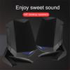 CYANGBO Computer Speakers for Desktop, 1 Pair Wired Computer Speakers USB AUX Bass Reinforcement PC Speaker for Laptop Desktop 6W 64mm Horn Audio Loudspeaker view 4