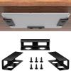 SPONGL Under Desk Storage Rack Metal Under Desk Holder Laptop Tablets Keyboard Stand Keep Your Work Space Neat and Organized view 2