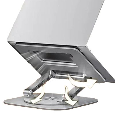 Adjustable Laptop Stand  Portable Desk Riser, Durable Aluminum Alloy Holder | Rotatable Computer Bracket Organizer, Mobile Phone Desk Support, Office Home Ergonomic Rack