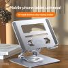 Adjustable Laptop Stand  Portable Desk Riser, Durable Aluminum Alloy Holder | Rotatable Computer Bracket Organizer, Mobile Phone Desk Support, Office Home Ergonomic Rack view 4