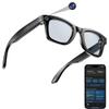 hellibito AI Smart Camera Glasses for Men Women, 4K Photography,1080P HD Video Recording,Real-Time Translation, Open-Ear Audio,Voice Assistant, Lightweight (Black Frame-Blue Light Blocking Lens) view 1