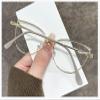 Blue Light Blocking Glasses Women Anti Eyestrain Computer Cat Eye Eyeglasses Cat Eye Photochromic Glasses(Gold) view 2