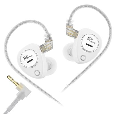 KZ Taurus in Ear Monitor IEM Earbuds, White, no Mic