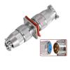 FLKPIEGRH Sealed Aviation Connector MX23 5 Pin Whole Set Glass Sealed Male Plug and Female Socket Docking Type Glass Sealing view 1