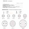 FLKPIEGRH Sealed Aviation Connector MX23 5 Pin Whole Set Glass Sealed Male Plug and Female Socket Docking Type Glass Sealing view 2