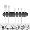 3/5/7 Clips Cable Winder Desktop Self Adhesive USB Charging Cable Holder Wire Wrapped Cord Table Organizer Office Supplies(Grey 3 Holes) view 2