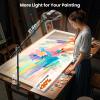 Ring Light for Desk with Overhead Phone Mount and Phone Holder - CRI >95 - Ring Light with Stand for Video Recording, Adjustable Desk Tripod with Ringlight for Artist/Painting/Content Creator/DIY view 2