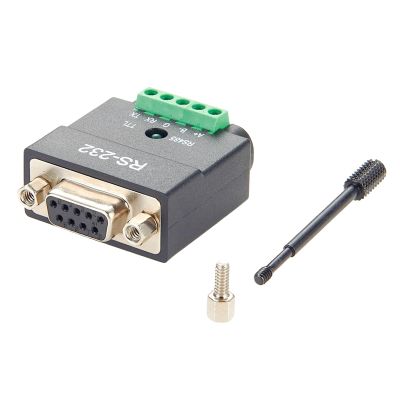 2 In 1 DB9 RS232 to RS485 TTL Serial Converter D-Sub 9Pin to 5Pin Screw Terminal Block RS232 to 3.3V/5V Interface Signal Adapter for Industrial Automation, PLC, Embedded Systems (DB9 Female)