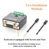 2 In 1 DB9 RS232 to RS485 TTL Serial Converter D-Sub 9Pin to 5Pin Screw Terminal Block RS232 to 3.3V/5V Interface Signal Adapter for Industrial Automation, PLC, Embedded Systems (DB9 Female) view 4
