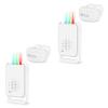 EGIZPY Motion Detector Alarm,Outdoor Motion Sensor Security Alarm with Loud Siren & Vibration Alert,IP64 Waterproof Wireless Driveway Alarm,918ft Range for Outdoor Mailboxes,Driveways(2PK) view 1