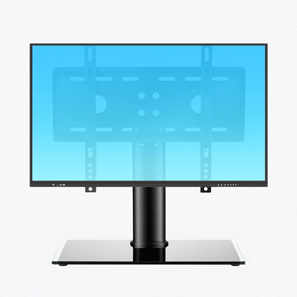 ERoomQ Monitor Arms Tv Stand Universal Desktop Tv Stand Tv Base Height Adjustable Leg Stand Suitable for 26-32 Inch Tvs,