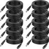 10-Pack 60ft DC Power Extension Cable,5.5mm x 2.1mm Extension Cord,12V DC Male to Female Power Cord for CCTV Security Camera,Power Supply,IP,Router,LED Strip view 1