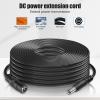 10-Pack 60ft DC Power Extension Cable,5.5mm x 2.1mm Extension Cord,12V DC Male to Female Power Cord for CCTV Security Camera,Power Supply,IP,Router,LED Strip view 3