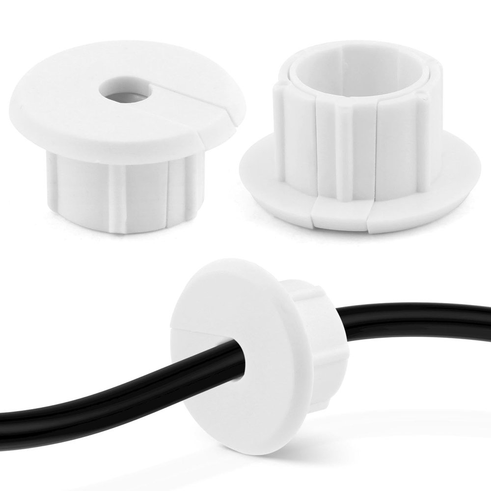 2pcs Wire Routing Wall Bushing for Starlink Dishy Ethernet Cable, Walls Cable Feed Through Bushings, Cables Wall Pass Through for Walls Hole Feed,Through Cables Bushings