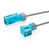 IP67 Waterproof Right Angle Rosenberger Fakra Z Code Female to Female RF Coaxial Cable 59K24K-102A4-Z to 59Z163-003-Z Vehicle GPS Antenna Cable for ADAS, GMSL & FPD-Link Cameras, Infotainment(1.48M) view 1