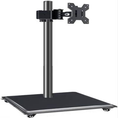 ERoomQ Monitor Arms Mobile Tv Stand with Lockable Wheel Height Adjustable Rolling Tv Cart, Suitable for 14-32 Inch Screen Tvs,1050mm(1200m)