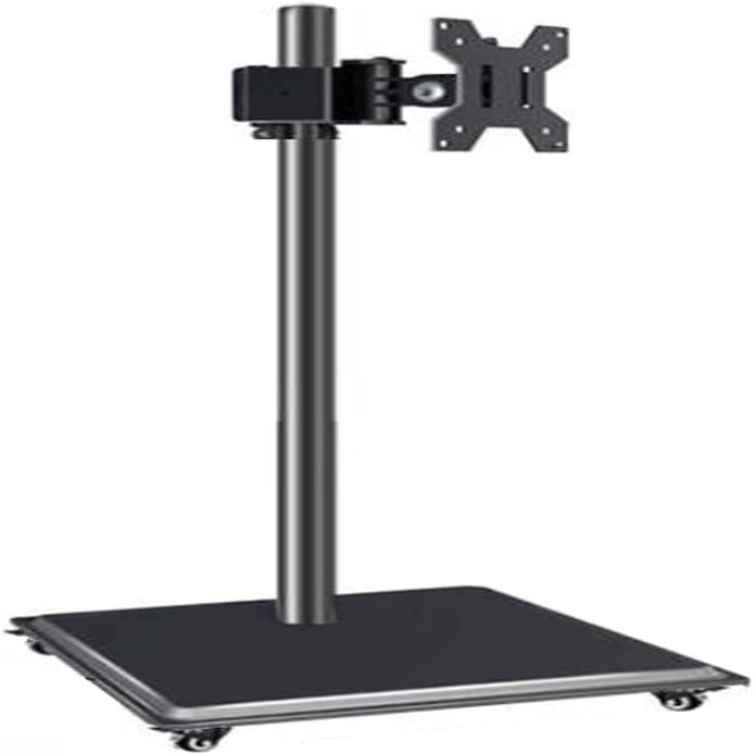 ERoomQ Monitor Arms Mobile Tv Stand with Lockable Wheel Height Adjustable Rolling Tv Cart, Suitable for 14-32 Inch Screen Tvs,1050mm(1200m)