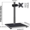ERoomQ Monitor Arms Mobile Tv Stand with Lockable Wheel Height Adjustable Rolling Tv Cart, Suitable for 14-32 Inch Screen Tvs,1050mm(1200m) view 3